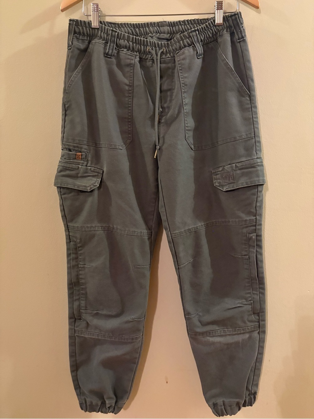 Pilote & Filles Grey Cargo Workwear JoggerPants, Women’s Sz M